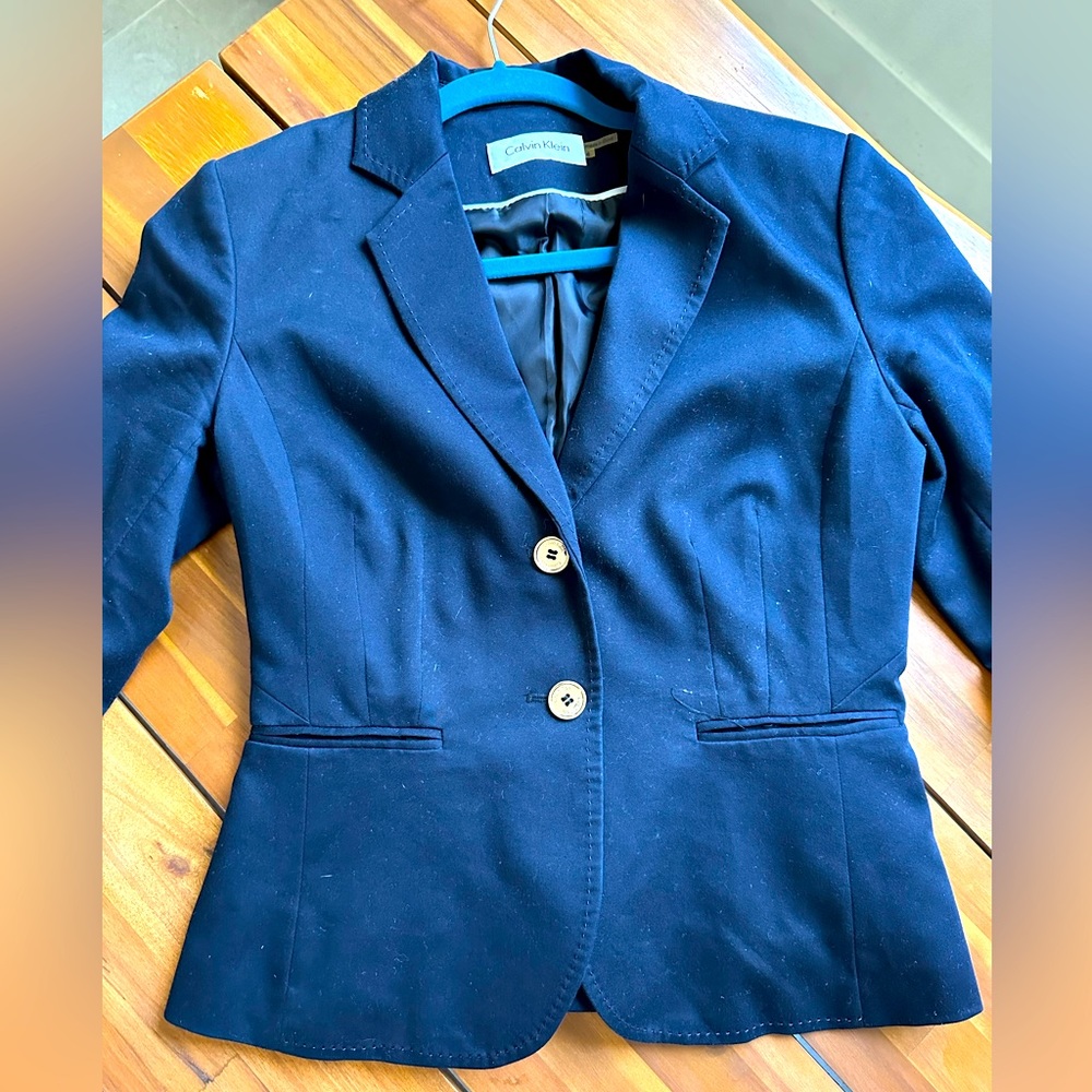 Calvin Klein navy blazer